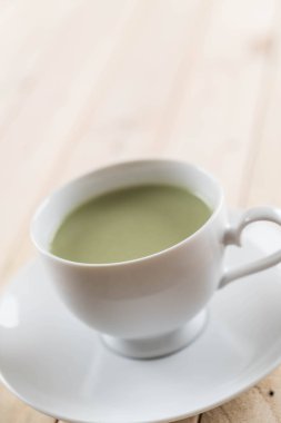 hot matcha latte