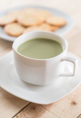hot matcha latte
