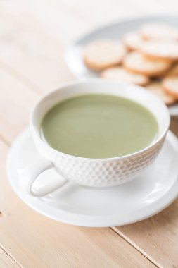 hot matcha latte