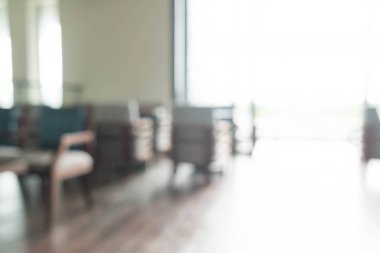 Otel lobisinde bulanık arka plan sandalye