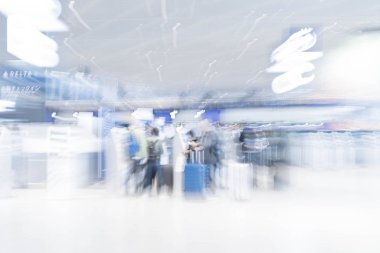 Havaalanında soyut bulanıklık 