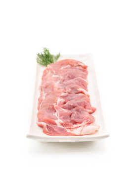 taze domuz dilimlenmiş 