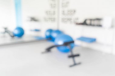 Fitness spor salonu oda iç arka plan bulanıklık 