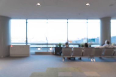 Havaalanında soyut bulanıklık 