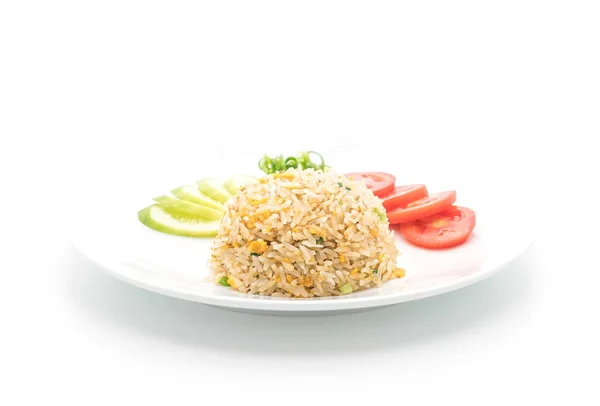 Gebratener Reis mit Garnelen — Stockfoto