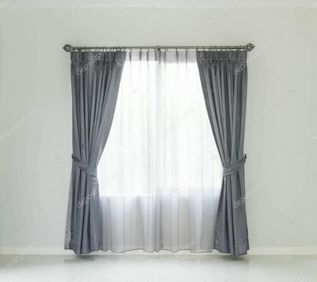 Curtain with sunlight