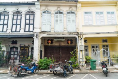 Phuket, Tayland -Ekim 30, 2016, Phuket town, Tayland: Phuket ol