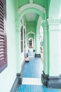 Phuket town oteli eski binanın Sino-Portekiz mimari.