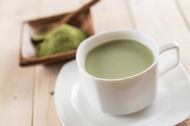 hot matcha latte