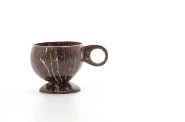 Hindistan cevizi kabuğu Kupası Ahşap Saplı