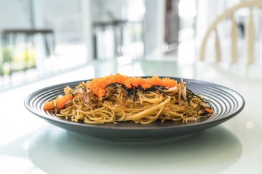 Spagetti japannese sosis tobiko ile