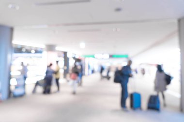 Havaalanında soyut bulanıklık 