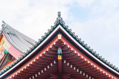 Güzel mimari Asakusa alanında çevresinde Sensoji Tapınağı'nda 