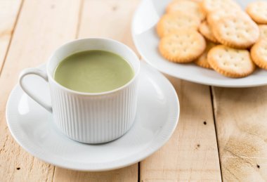 hot matcha latte