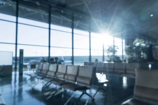 Abstract blur in airport — Stock Photo, Image