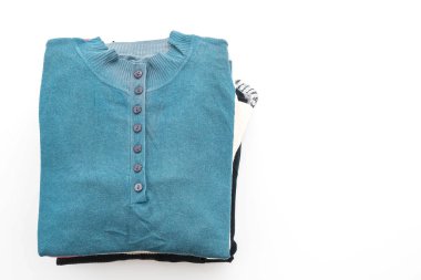 giyim üzerine beyaz yığınları 