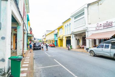 Phuket, Tayland -Ekim 30, 2016, Phuket town, Tayland: Phuket ol