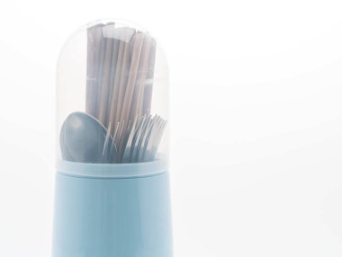 Çatal tutucu chopsticks, kaşık ve çatal