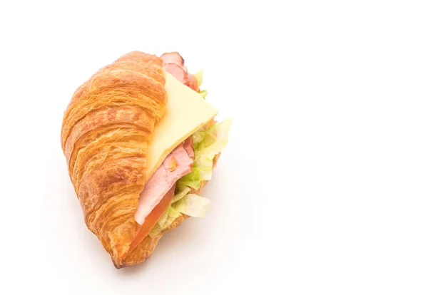 Prosciutto cotto al croissant — Foto Stock