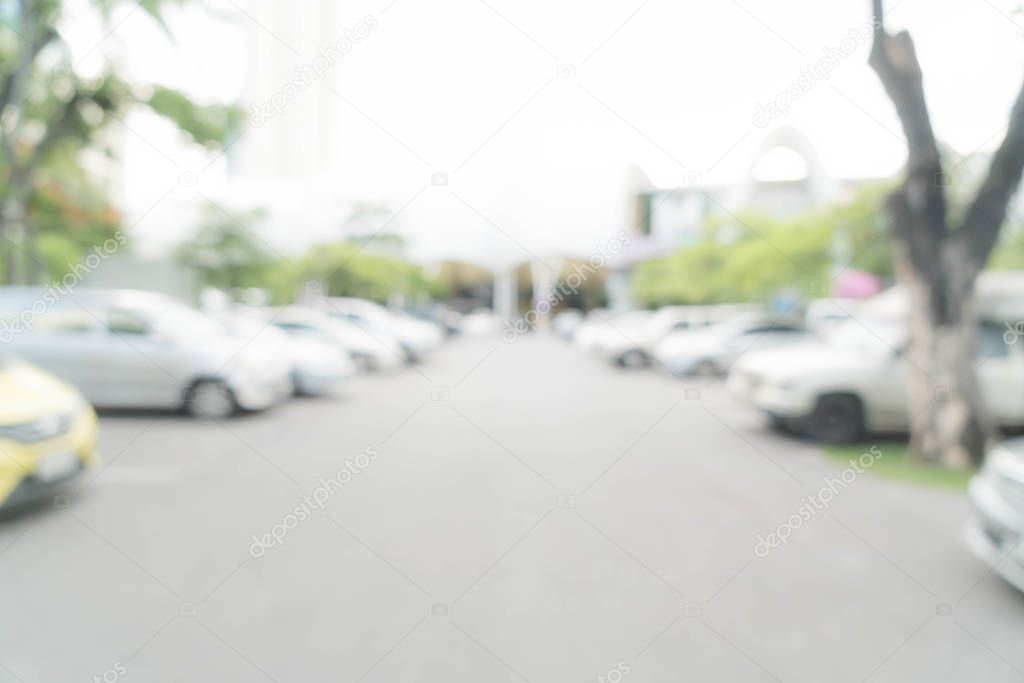 abstract blurred parking car