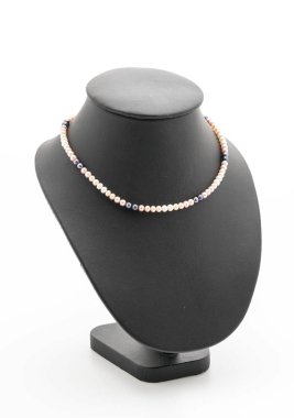 güzel ve lüks kolye takı ile boyun standı 