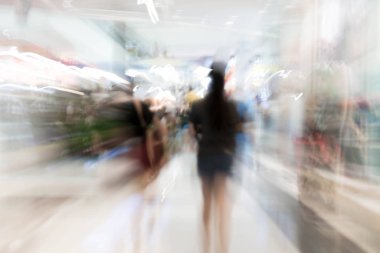 Soyut bulanıklık insanlar güzel lüks alışveriş merkezi bir
