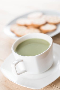 hot matcha latte