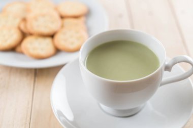 hot matcha latte