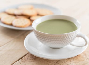 hot matcha latte