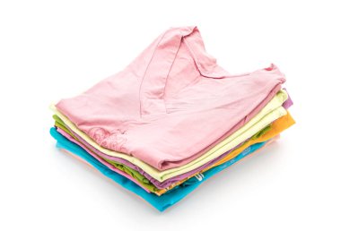 giyim üzerine beyaz yığınları 