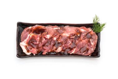 taze domuz soslu dilimlenmiş