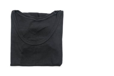 gömlek. beyaz üzerine katlanmış t-shirt 