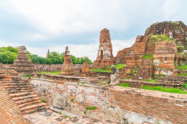 Güzel eski mimari tarihi Ayutthaya Tayland
