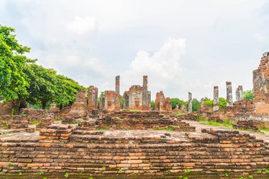 Güzel eski mimari tarihi Ayutthaya Tayland