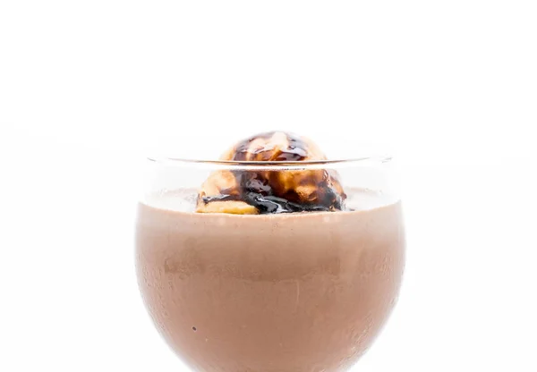 Chocolate frappe with vanilla ice-cream — Stock Photo, Image