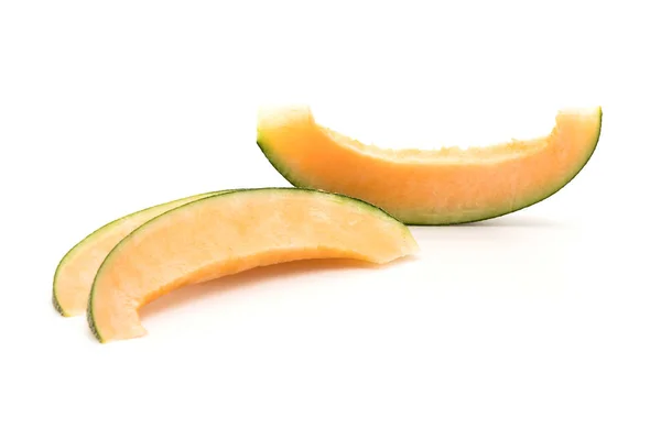 Cantaloupe melon on white — Stock Photo, Image