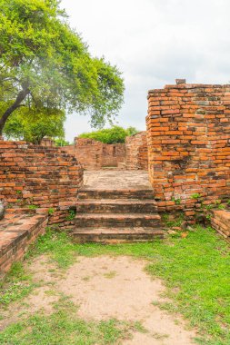 Güzel eski mimari tarihi Ayutthaya Tayland