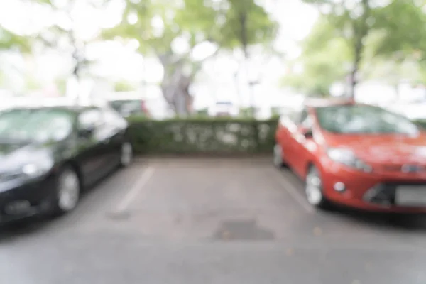 Abstrato carro de estacionamento desfocado — Fotografia de Stock