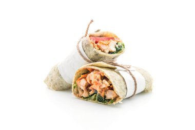 tavuk ve ıspanak salatası rulo sarma