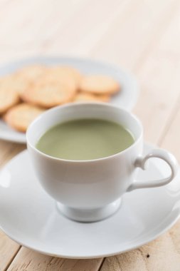 hot matcha latte