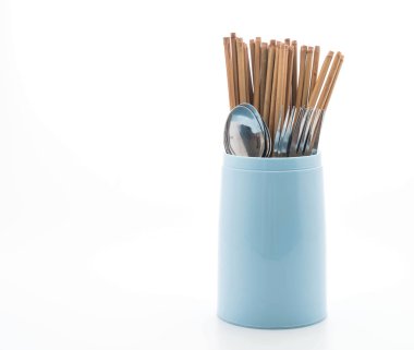 Çatal tutucu chopsticks, kaşık ve çatal