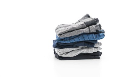 Beyaz arka plan üzerinde erkek iç giyim