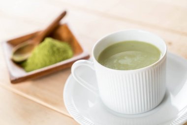 hot matcha latte