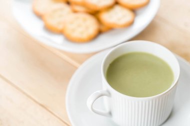 hot matcha latte
