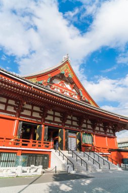 Güzel mimari Asakusa alanında çevresinde Sensoji Tapınağı'nda 