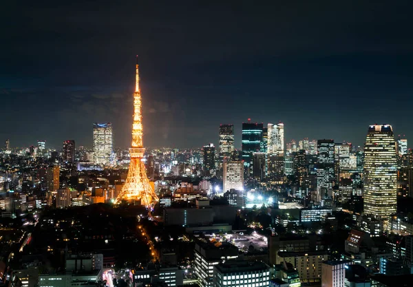 Ciudad de Tokio skyline al atardecer —  Fotos de Stock