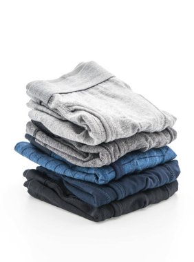 Beyaz arka plan üzerinde erkek iç giyim