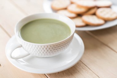 hot matcha latte