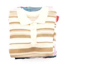 giyim üzerine beyaz yığınları 