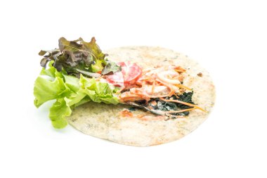 tavuk ve ıspanak salatası rulo sarma